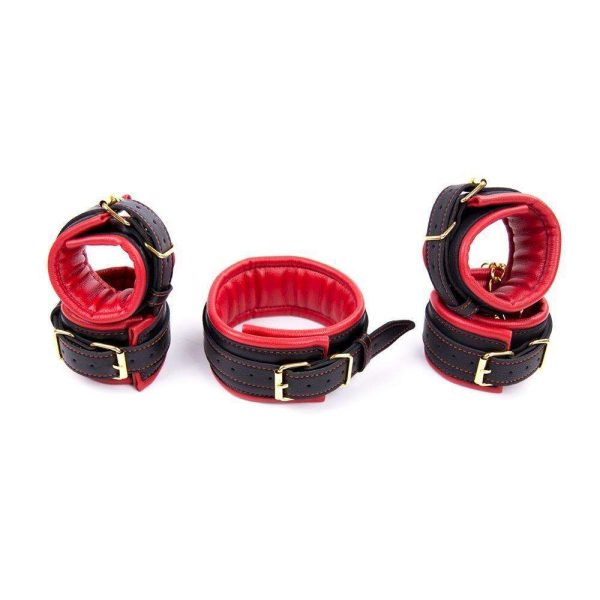 Faux Vegan Leather BDSM Restraints Set Hot on Sale