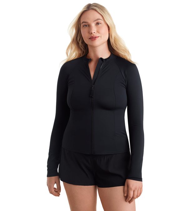 Shape Solver SPORT Women s Fashion Solids Sunshirt Supply