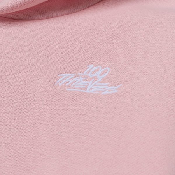 Womens Cropped Hoodie - Pink Discount - Image 3